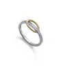 Anillo plata baño oro y rodio 9158A012-3