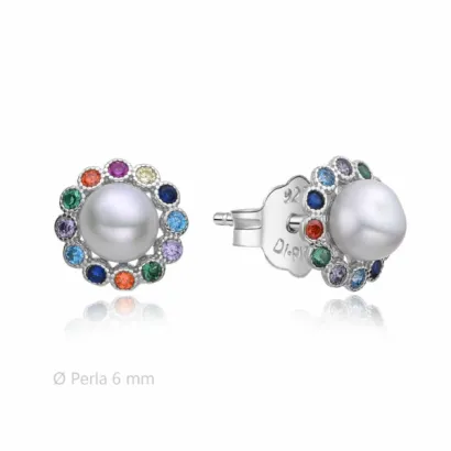 Pendientes Di plata perla 2025086 MIX