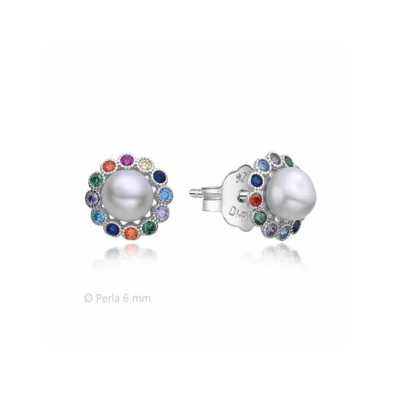 Pendientes Di plata perla 2025086 MIX