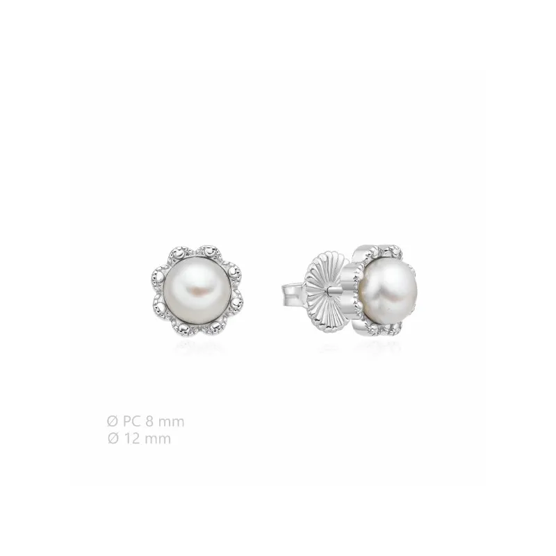 Pendientes Di plata perla 2025434 8