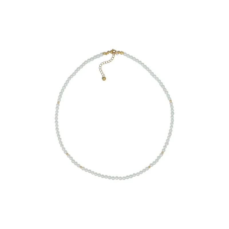 Collar perlas y acero Z2016977