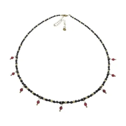 Collar de acero y piedras Z2016814 6