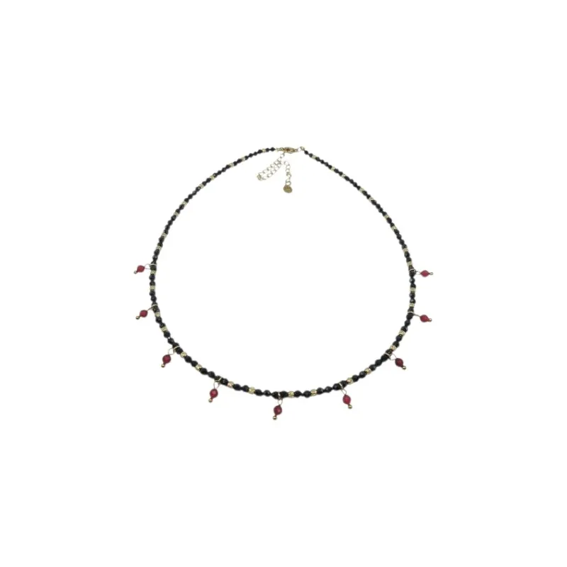 Collar de acero y piedras Z2016814 6
