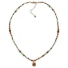 Collar de acero y piedras Z2016896