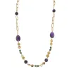 Collar de acero y piedras Z2016910