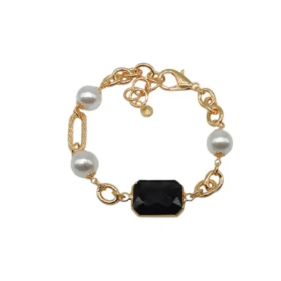 Pulsera de acero y piedras Z2016610 PU