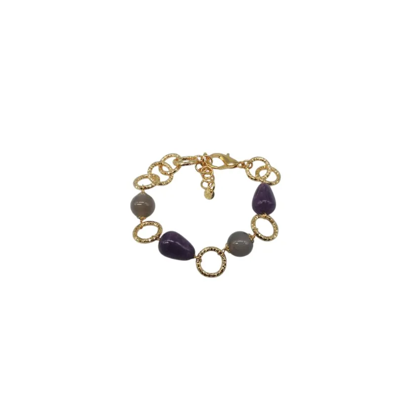 Pulsera de acero y piedras Z2016732 PU