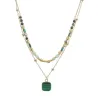 Collar acero y piedras Z2016894