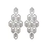 Pendientes Ivoire acero y piedras Z20156