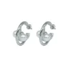 Pendientes de acero y perla Z2016911 B
