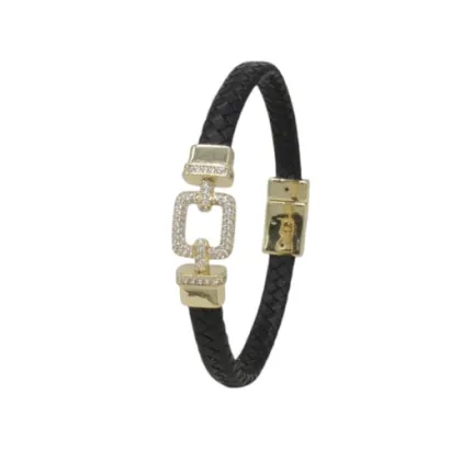 Pulsera de acero y piel Z2016829 N