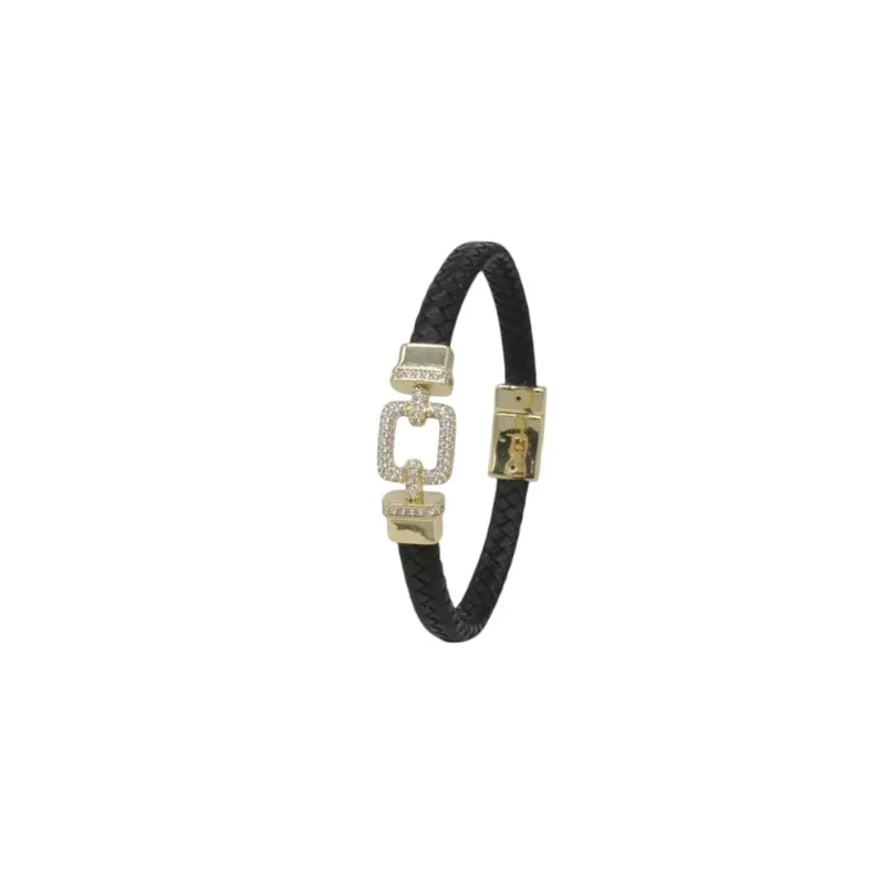 Pulsera de acero y piel Z2016829 N