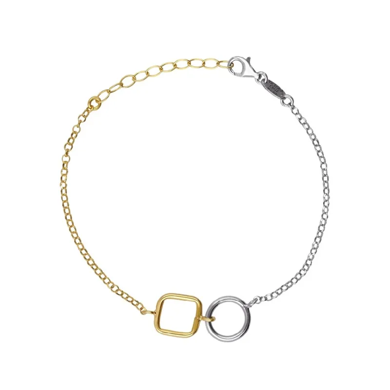Pulsera bicolour circulo nivola A5510-BP