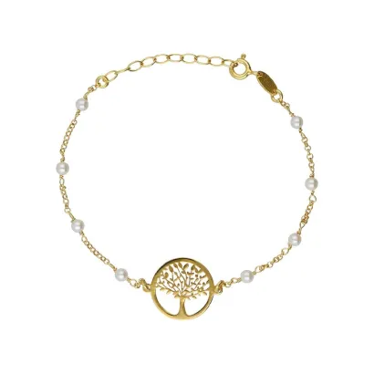 Pulsera pearl arbol sera con perla A5573