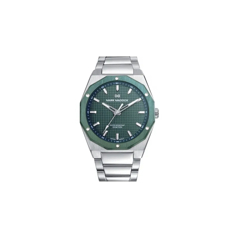 Reloj acero ip verde brazalete sr HM1030