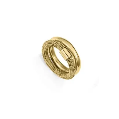 Anillo acero dorado doble 14345A01412