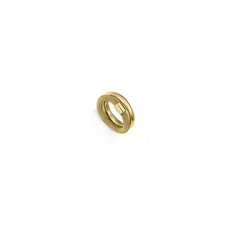 Anillo acero dorado doble 14345A01412