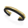Pulsera acero dorado y negro 14347P01010
