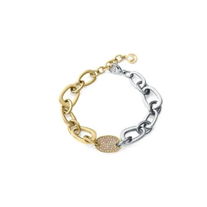 Pulsera acero dorado circ  75408P01012