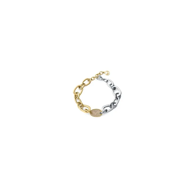 Pulsera acero dorado circ  75408P01012