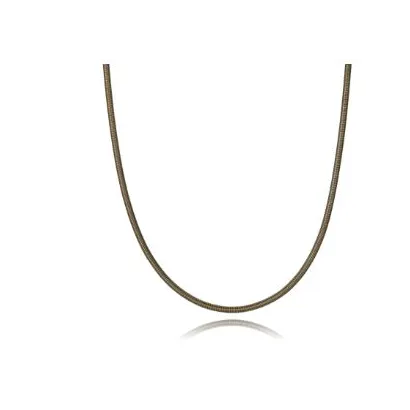 Collar acero y titanio marron 15199C0901