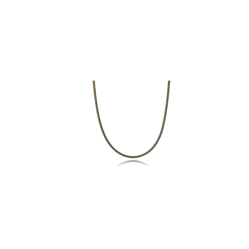 Collar acero y titanio marron 15199C0901