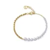Pulsera plata año oro perla 9165P100-60