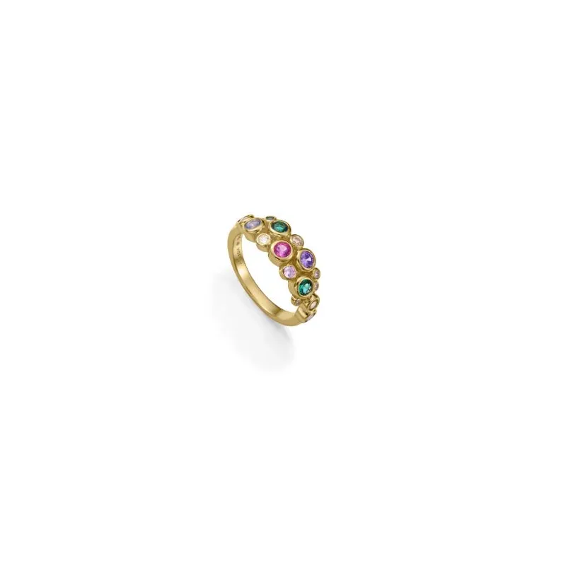 Anillo plata baño oro circ 2342A014-39