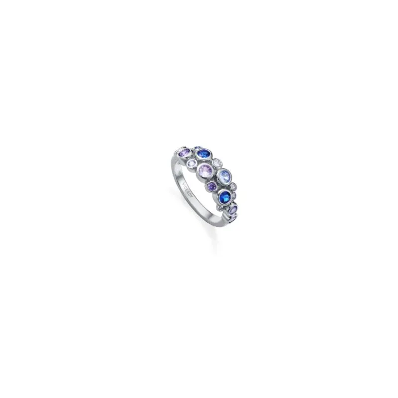 Anillo plata baño rodio circ 2342A018-33