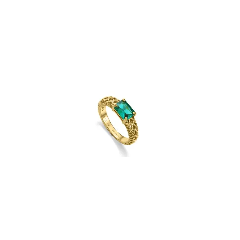Anillo plata baño oro circ 2343A016-32