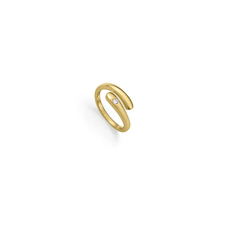 Anillo plata baño oro circ 2352A014-30