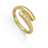 Anillo plata baño oro circ 2352A014-30