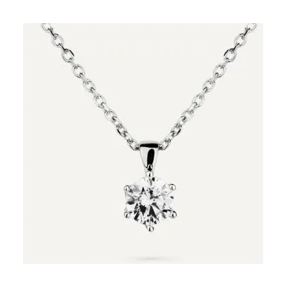 Collar Brilliant Cut en garra plata BCO1