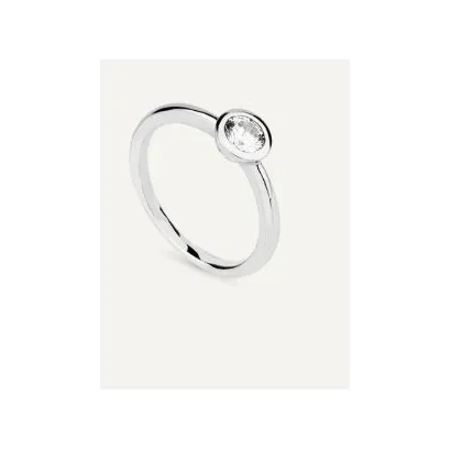 Anillo Brilliant Cut chaton plataBSO2.0,