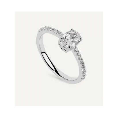 Solitario Brilliant Cut plata BSO68