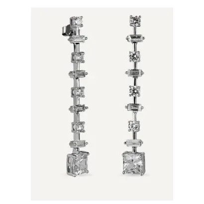 Pendiente Brilliant Cut plata