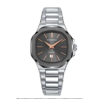 Reloj acero ip gris 45110-17