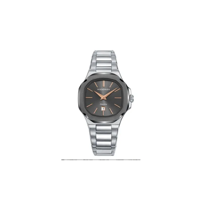 Reloj acero ip gris 45110-17