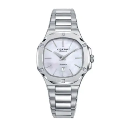 Reloj acero diamantes 45112-07