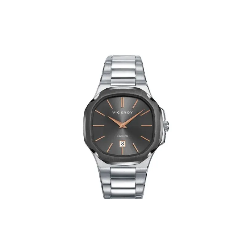 Reloj acero ip gris 45111-17