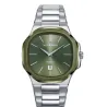 Reloj acero ip verde 45111-67