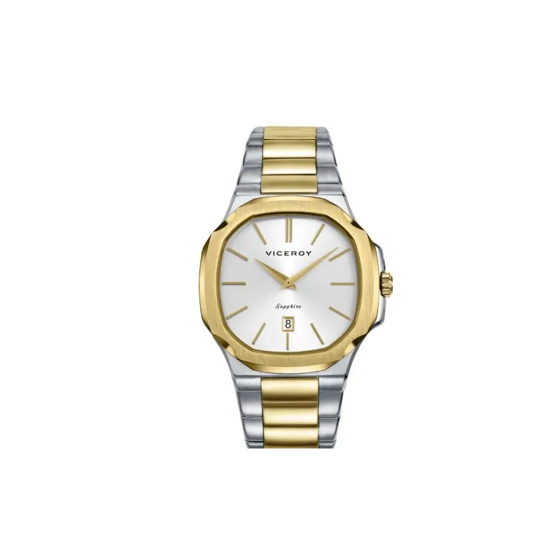 Reloj acero ip dorado 45111-87