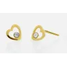 Pendientes corazon cristal A3474-07DT
