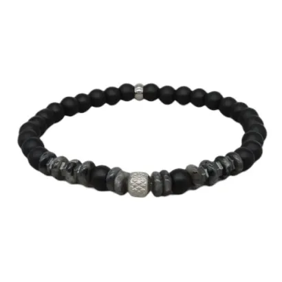 Pulsera acero y piedras C30302744