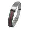 Pulsera acero y piel C30302421