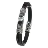 Pulsera acero y piel C30302875