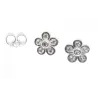 Pendiente plata flor  circonita 1176-p