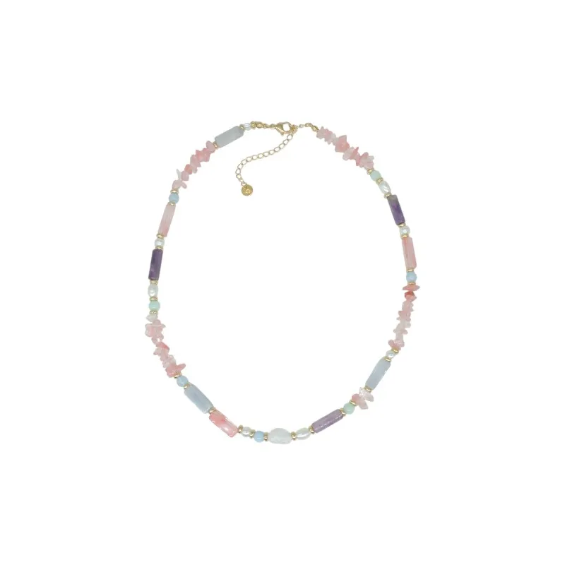 Collar de acero y piedras Z2016814 12