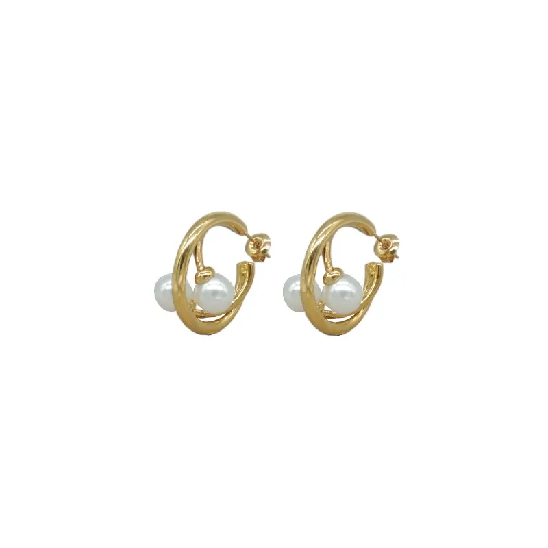 Pendeintes de acero y perla Z2016911 D