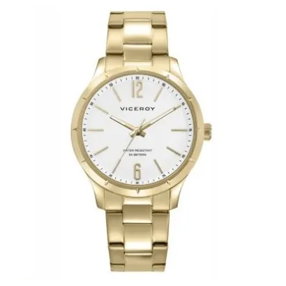 Reloj acero ip dorado brazalete 401493-0